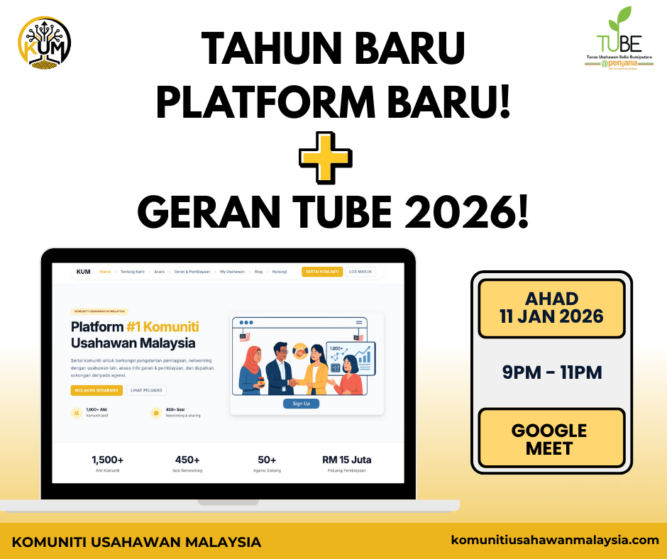 PELANCARAN PLATFORM KUM & PERKONGSIAN GERAN TUBE 2026!